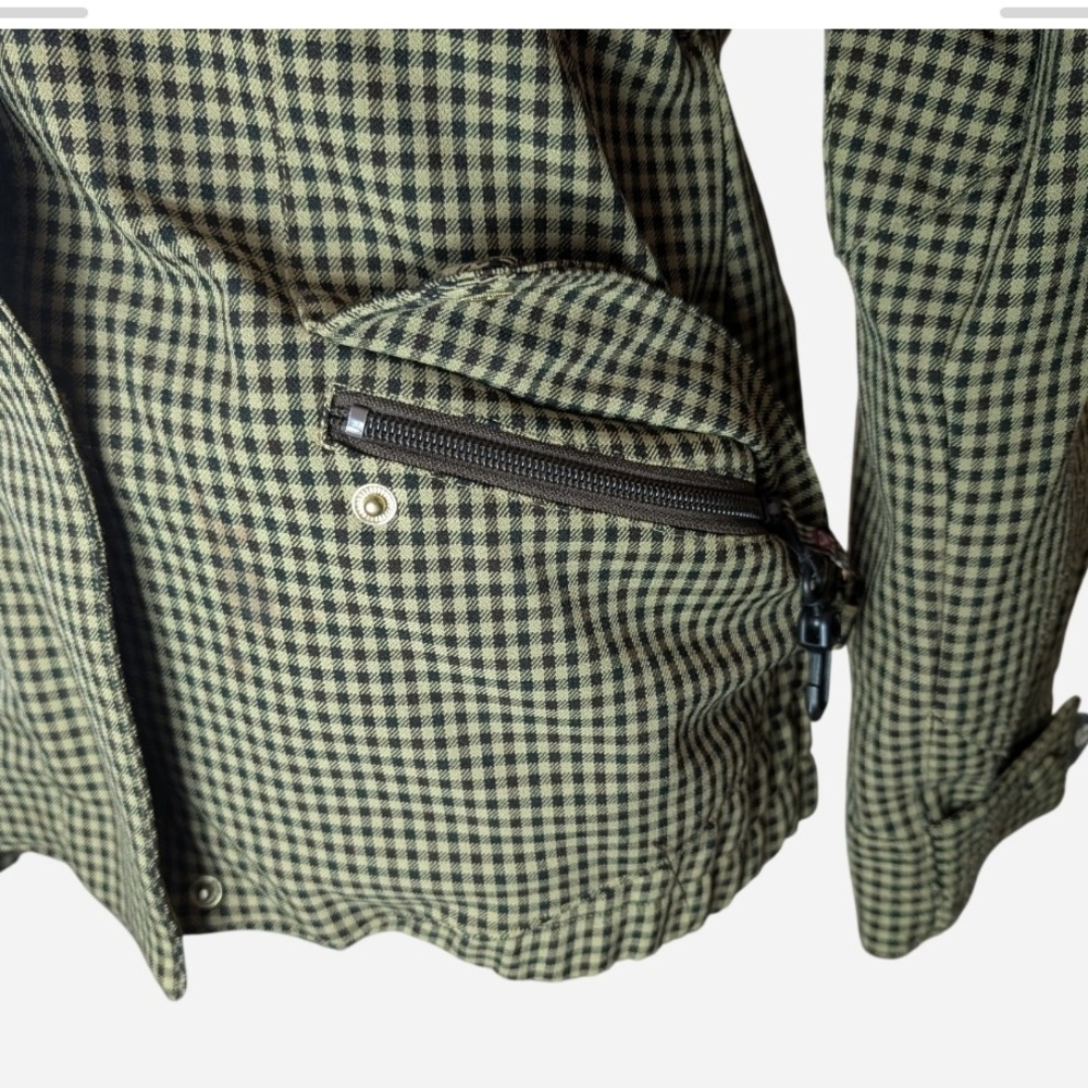 Pre-owned Roxy Women's Hooded Utility Jacket - Olive Check - Picture 5 of 11
